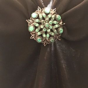 The Ultimate Sexy Black Dress- Comes With Broach